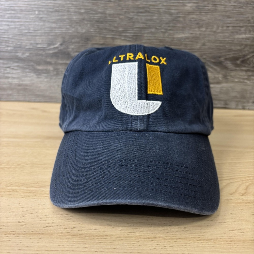 Ultralox Hat Cap Strap Back Navy Embroidered Advertising Mens Richardson Dad Hat